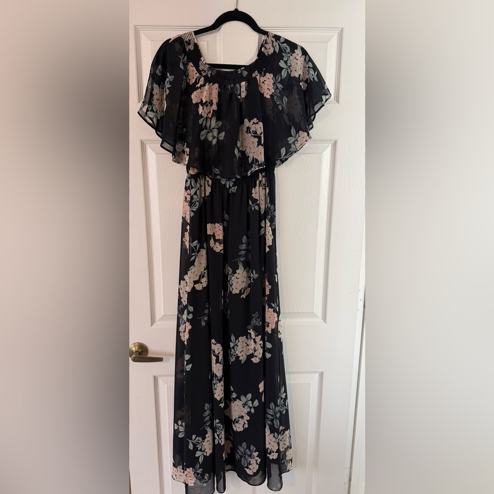 Show Me Your MuMu Black Floral Dress